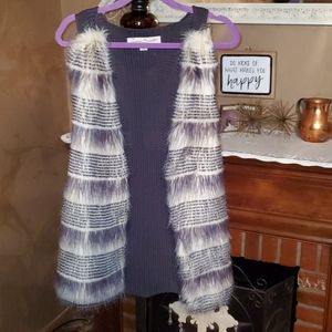 Indigo saints furry vest